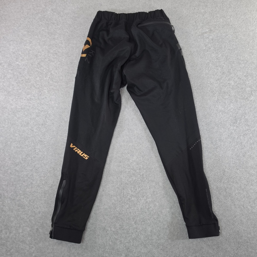 Virus Mens KL2 Active Joggers Black Gold Training Pants Small gym sweatpants - Picture 3 of 7